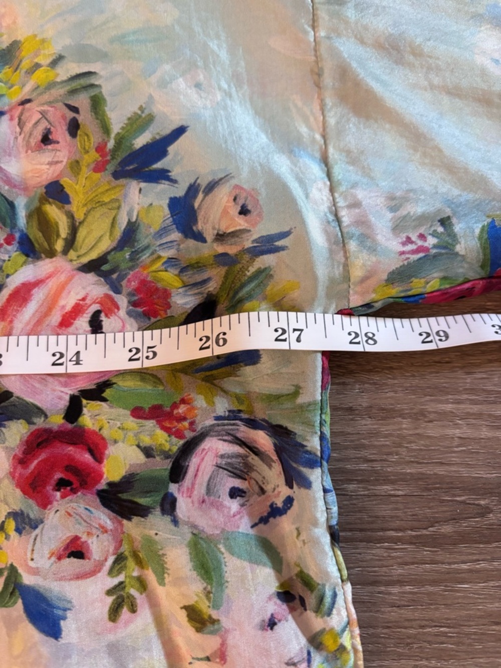 Johnny Was Silk Floral Button Front Top in Blue, Pink, Green - Picture 8 of 12